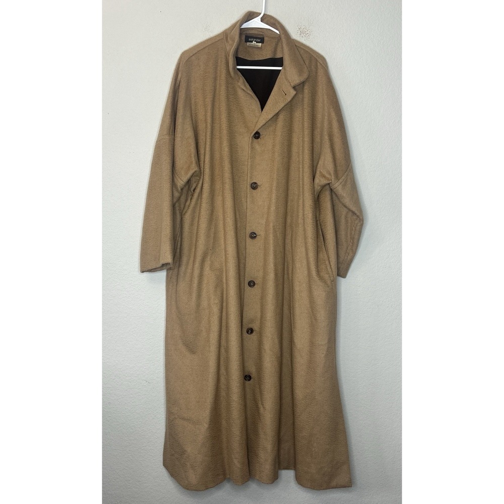 Eskandar 100% Baby Camel Hair Silk Long Coat 51" Womens Size 1 Neiman Marcus M